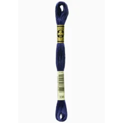Fil mouliné à broder DMC - 8m - 336 - bleu indigo