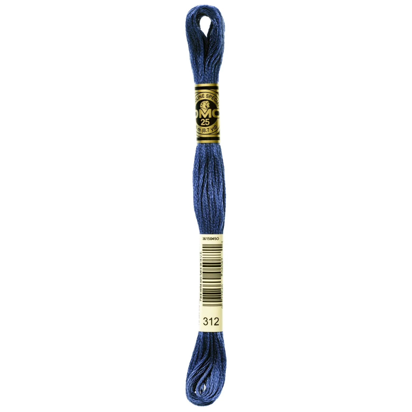 Fil mouliné à broder DMC - 8m - 312 - bleu nuit