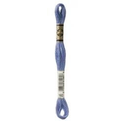 Fil mouliné à broder DMC - 8m - 160 - bleu orage