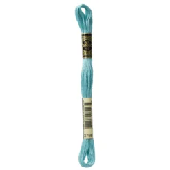 Fil mouliné à broder DMC - 8m - 3766 - bleu vert