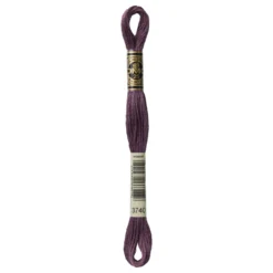 Fil mouliné à broder DMC - 8m - 3740 - bois de violette