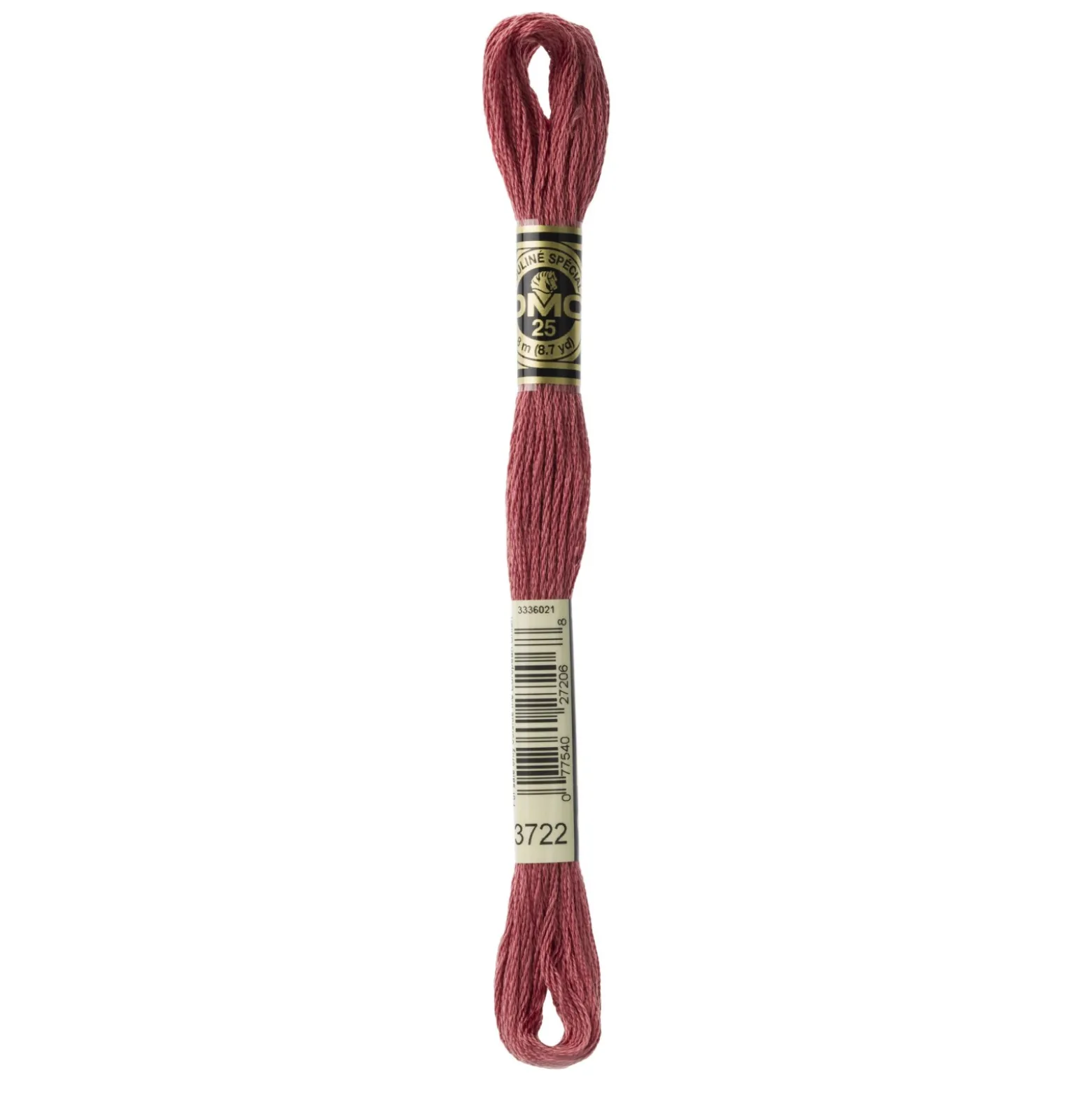 Fil mouliné à broder DMC - 8m - 3722 - bois de rose foncé