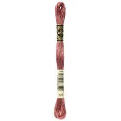 Fil mouliné à broder DMC - 8m - 223 - bois de rose