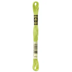 Fil mouliné à broder DMC - 8m - 472 - bourgeon vert