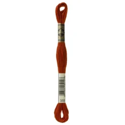 Fil mouliné à broder DMC - 8m - 355 - brun rouge