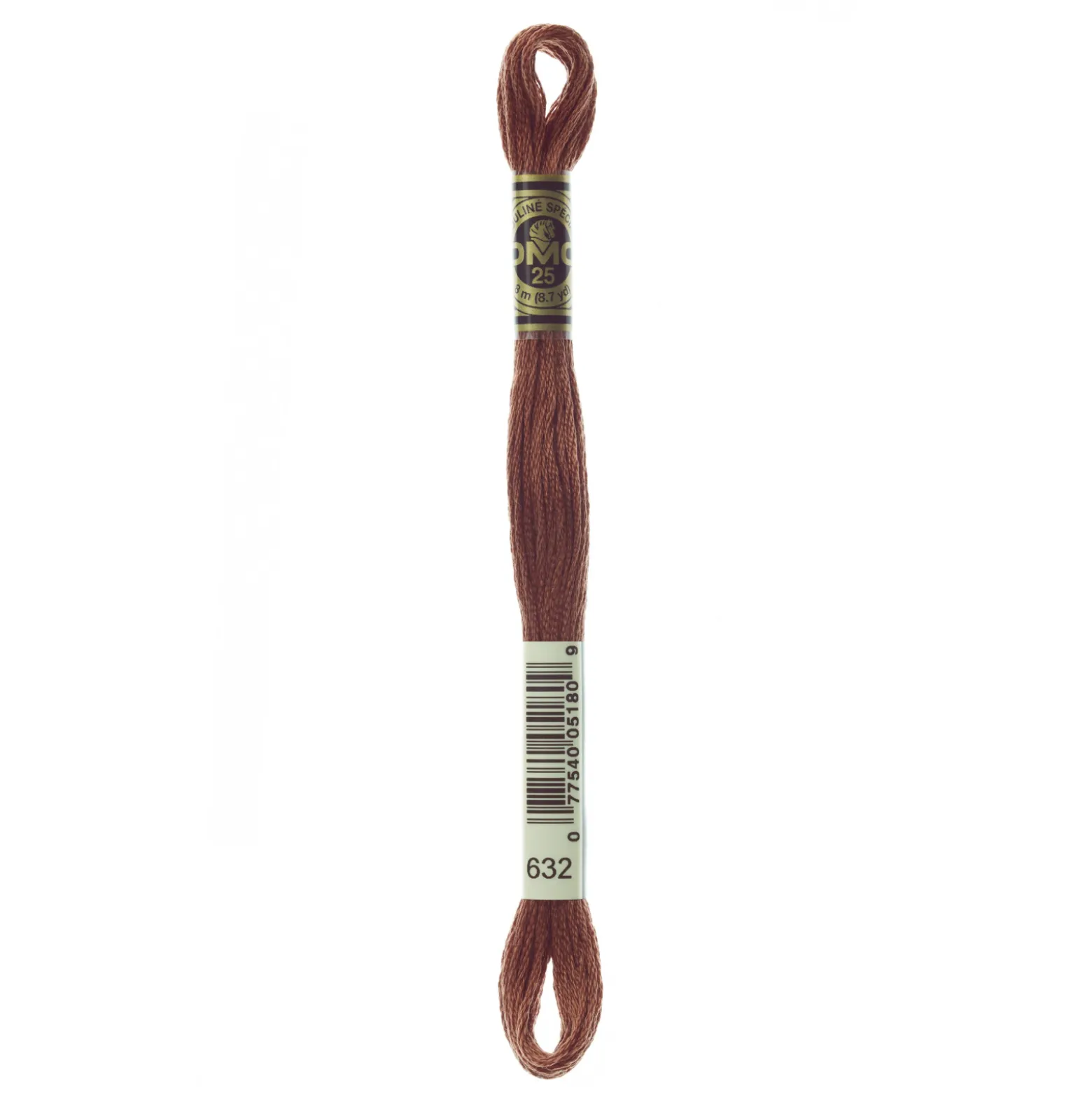 Fil mouliné à broder DMC - 8m - 632 - cacao