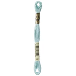 Fil mouliné à broder DMC - 8m - 3811 - cascade bleue