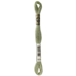 Fil mouliné à broder DMC - 8m - 523 - cendre verte