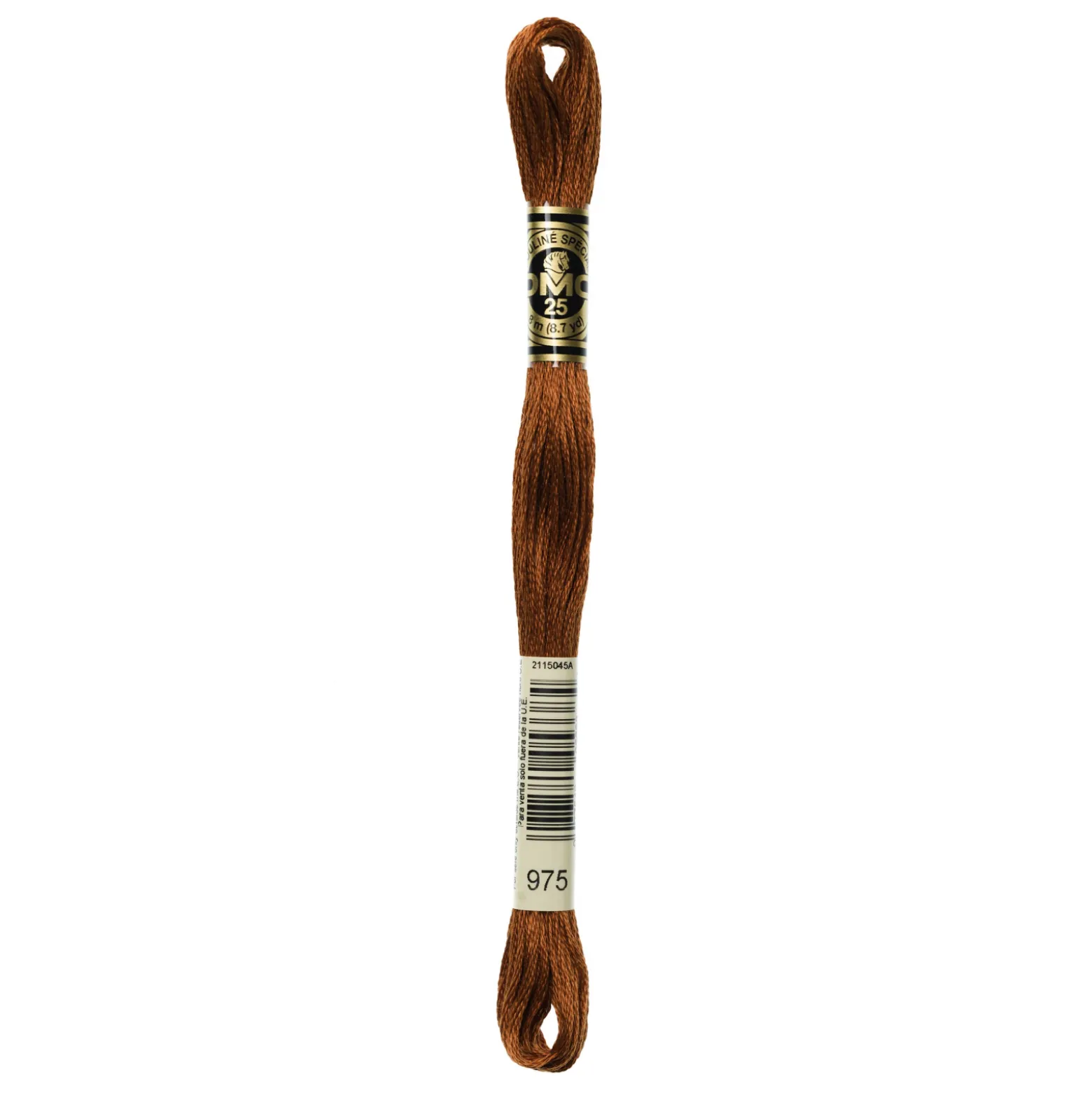 Fil mouliné à broder DMC - 8m - 975 - châtaigne