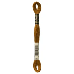 Fil mouliné à broder DMC - 8m - 780 - châtaignier