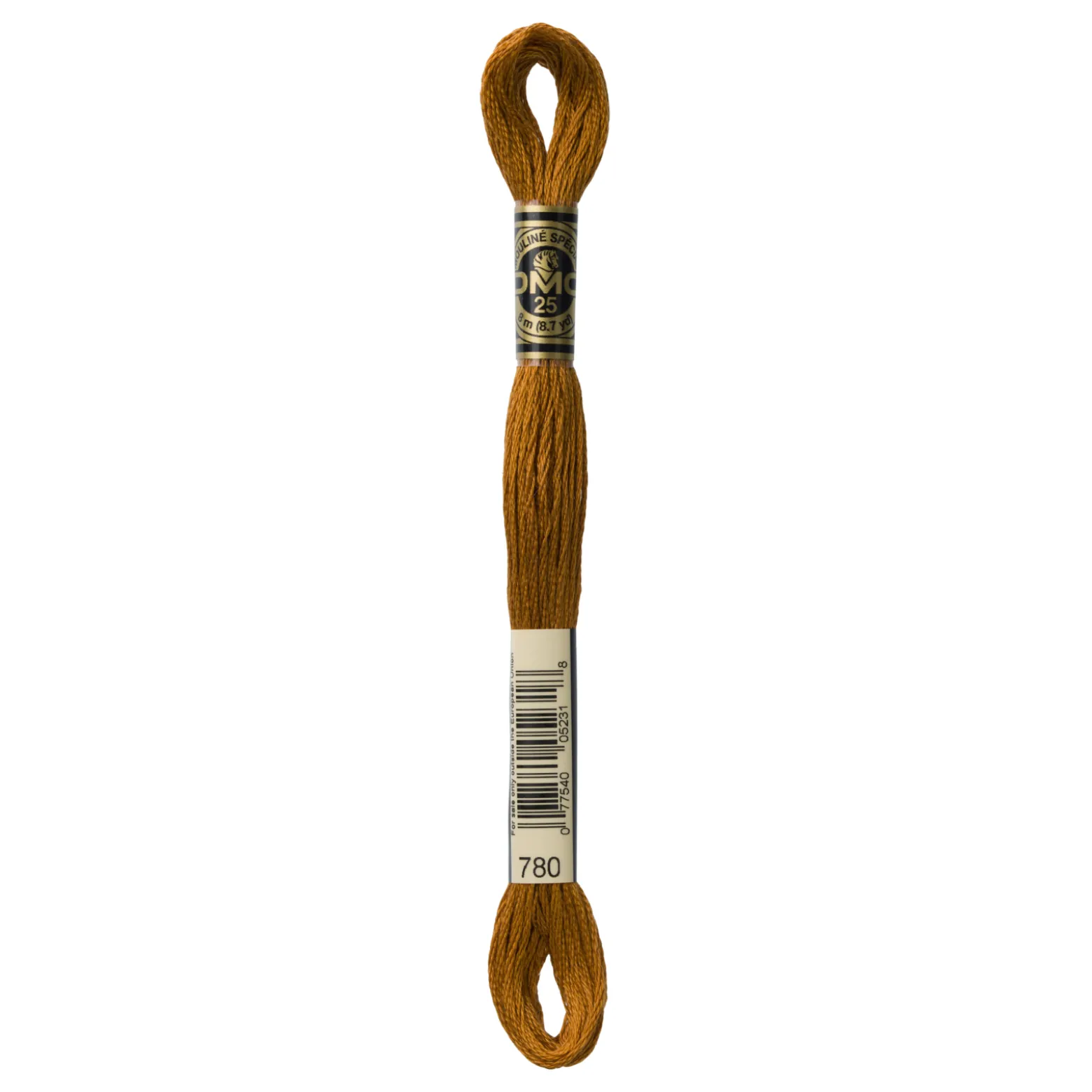Fil mouliné à broder DMC - 8m - 780 - châtaignier