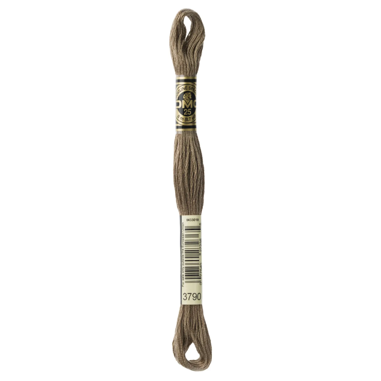 Fil mouliné à broder DMC - 8m - 3790 - écorce