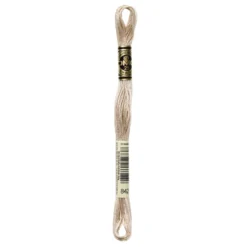 Fil mouliné à broder DMC - 8m - 842 - cordage beige