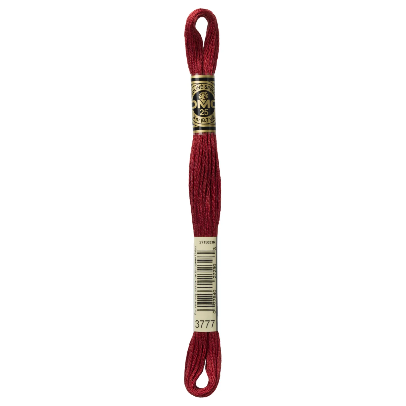 Fil mouliné à broder DMC - 8m - 3777 - cuir rouge
