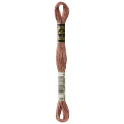 Fil mouliné à broder DMC - 8m - 3859 - glaise