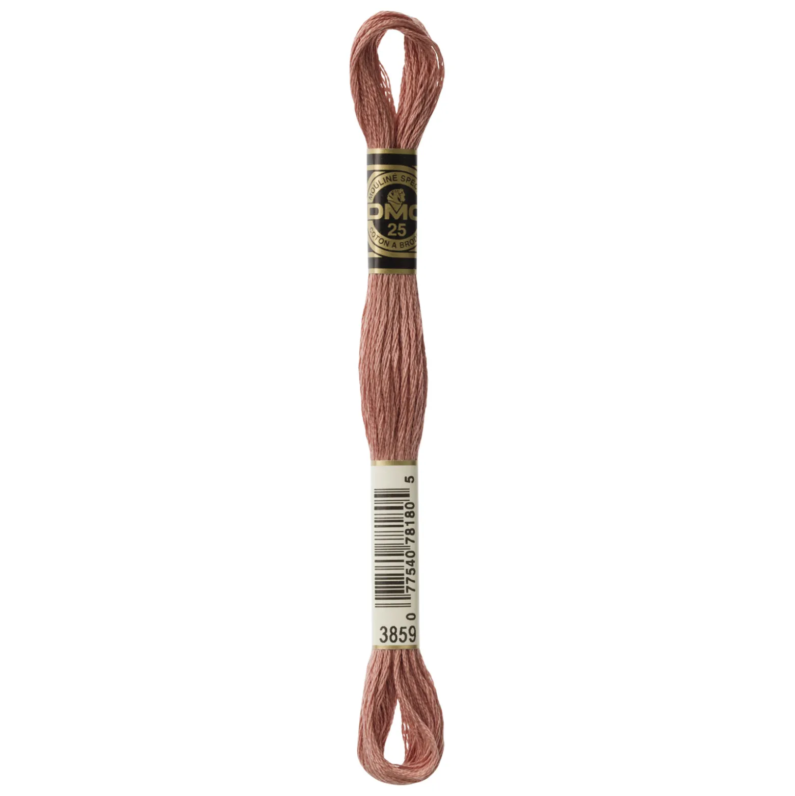 Fil mouliné à broder DMC - 8m - 3859 - glaise