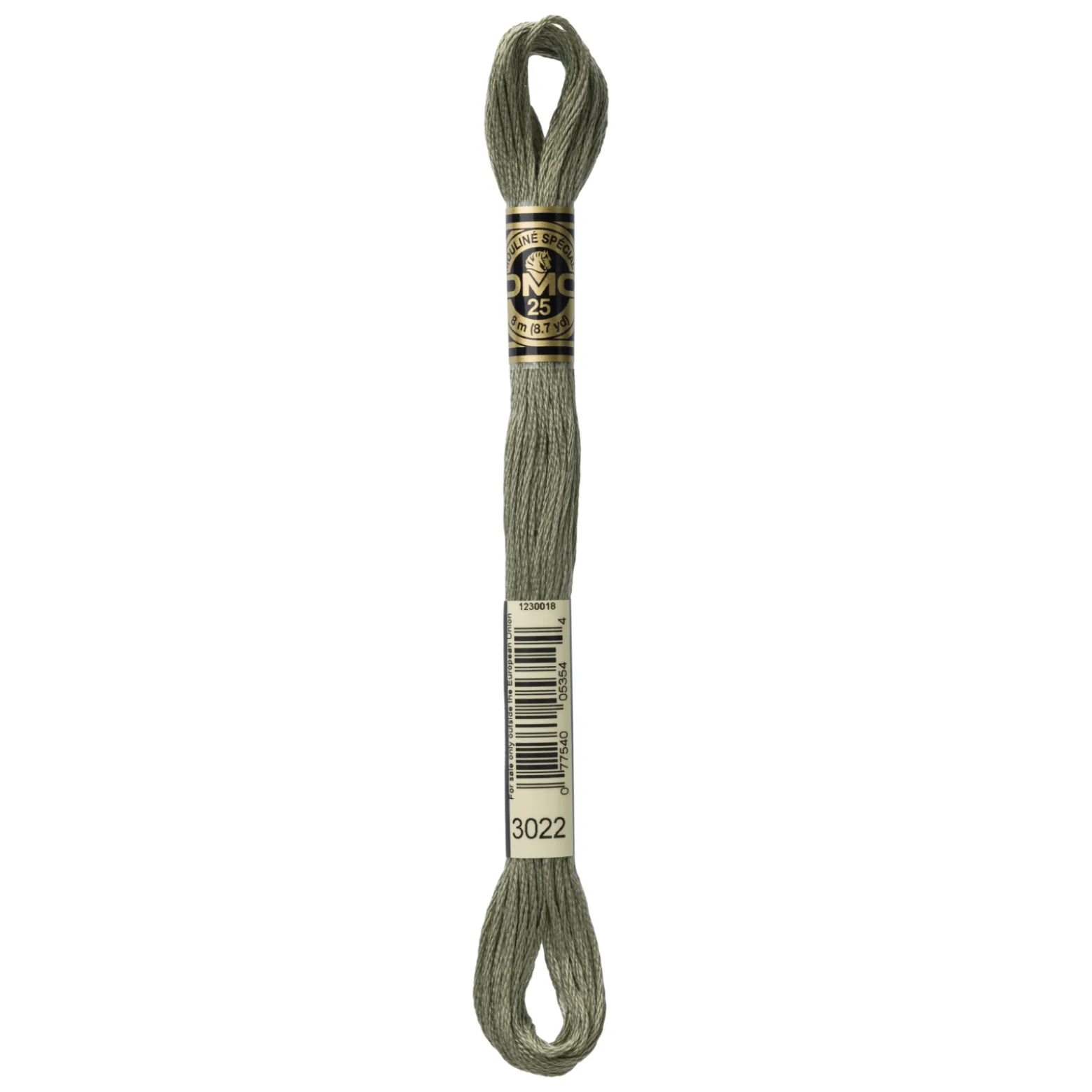 Fil mouliné à broder DMC - 8m - 3022 - gris eléphant