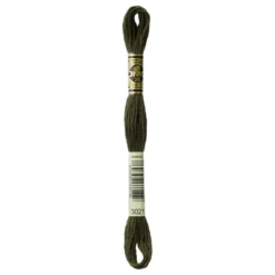 Fil mouliné à broder DMC - 8m - 3021 - gris falaise