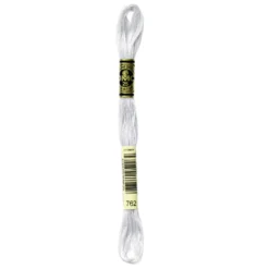 Fil mouliné à broder DMC - 8m - 762 - gris perle