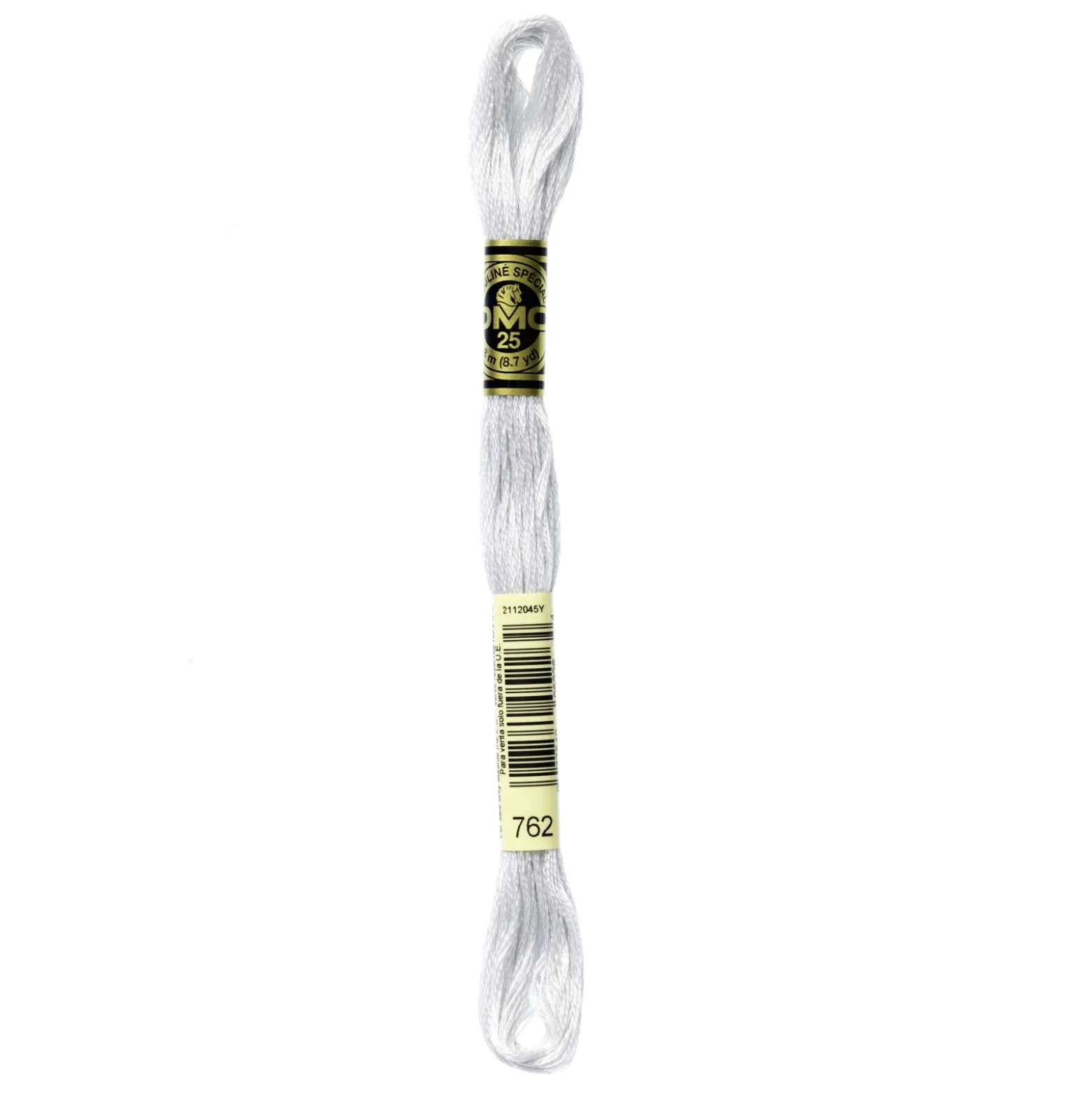 Fil mouliné à broder DMC - 8m - 762 - gris perle
