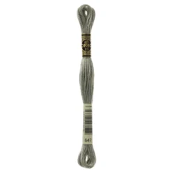 Fil mouliné à broder DMC - 8m - 647 - gris rocher