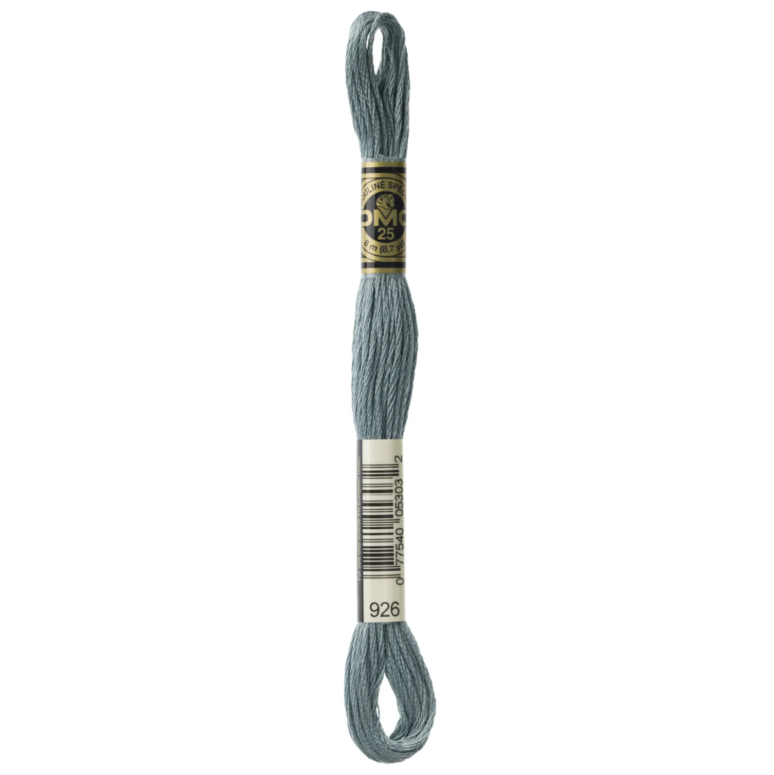 Fil mouliné à broder DMC - 8m - 926 - gris vert