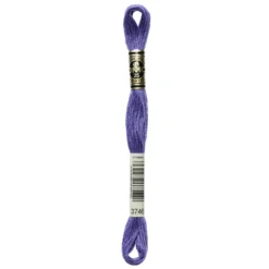Fil mouliné à broder DMC - 8m - 3746 - iris