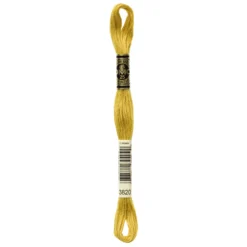 Fil mouliné à broder DMC - 8m - 3820 - jaune maïs