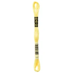 Fil mouliné à broder DMC - 8m - 727 - jaune primevère