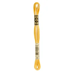 Fil mouliné à broder DMC - 8m - 90 - jaune soleil ombré