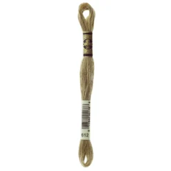 Fil mouliné à broder DMC - 8m - 612 - jute