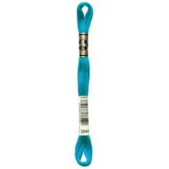 Fil mouliné à broder DMC - 8m - 3844 - lagon