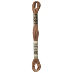 Fil mouliné à broder DMC - 8m - 3863 - latte