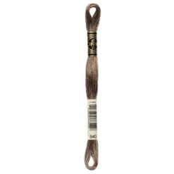 Fil mouliné à broder DMC - 8m - 840 - lièvre
