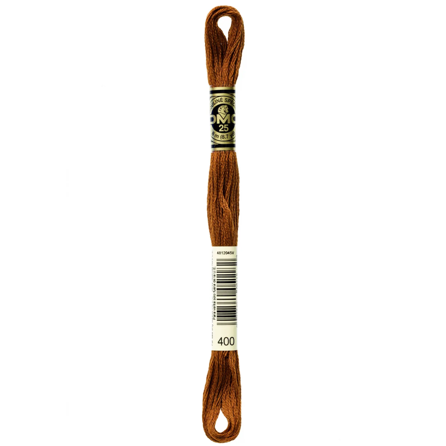 Fil mouliné à broder DMC - 8m - 400 - marron