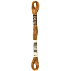 Fil mouliné à broder DMC - 8m - 420 - noisette