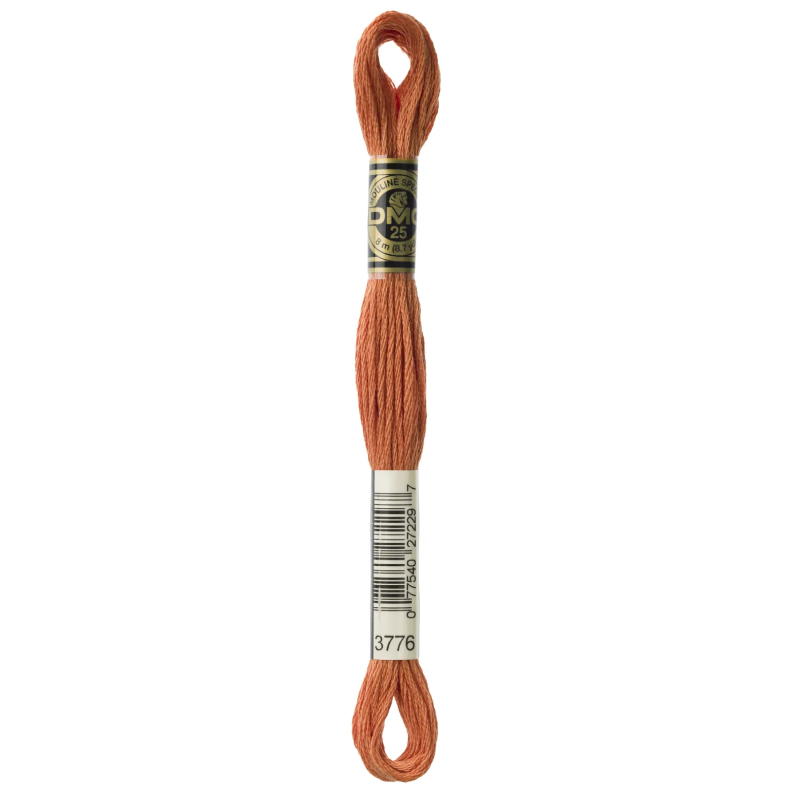 Fil mouliné à broder DMC - 8m - 3776 - nougatine