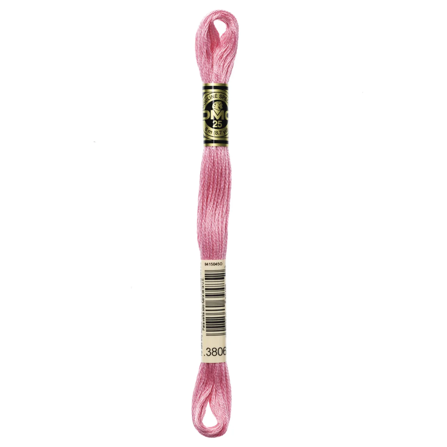 Fil mouliné à broder DMC - 8m - 3806 - oeillet de poète rose