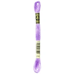 Fil mouliné à broder DMC - 8m - 210 - parme