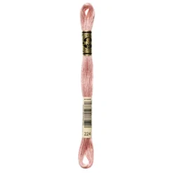 Fil mouliné à broder DMC - 8m - 224 - peau rosée