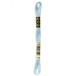 Fil mouliné à broder DMC - 8m - 775 - pluie d'été bleue
