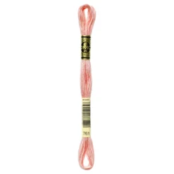 Fil mouliné à broder DMC - 8m - 761 - rose Aurore