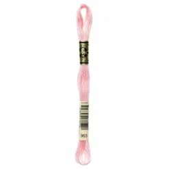 Fil mouliné à broder DMC - 8m - 963 - rose dragée