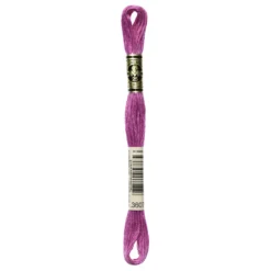 Fil mouliné à broder DMC - 8m - 3607 - rose indien