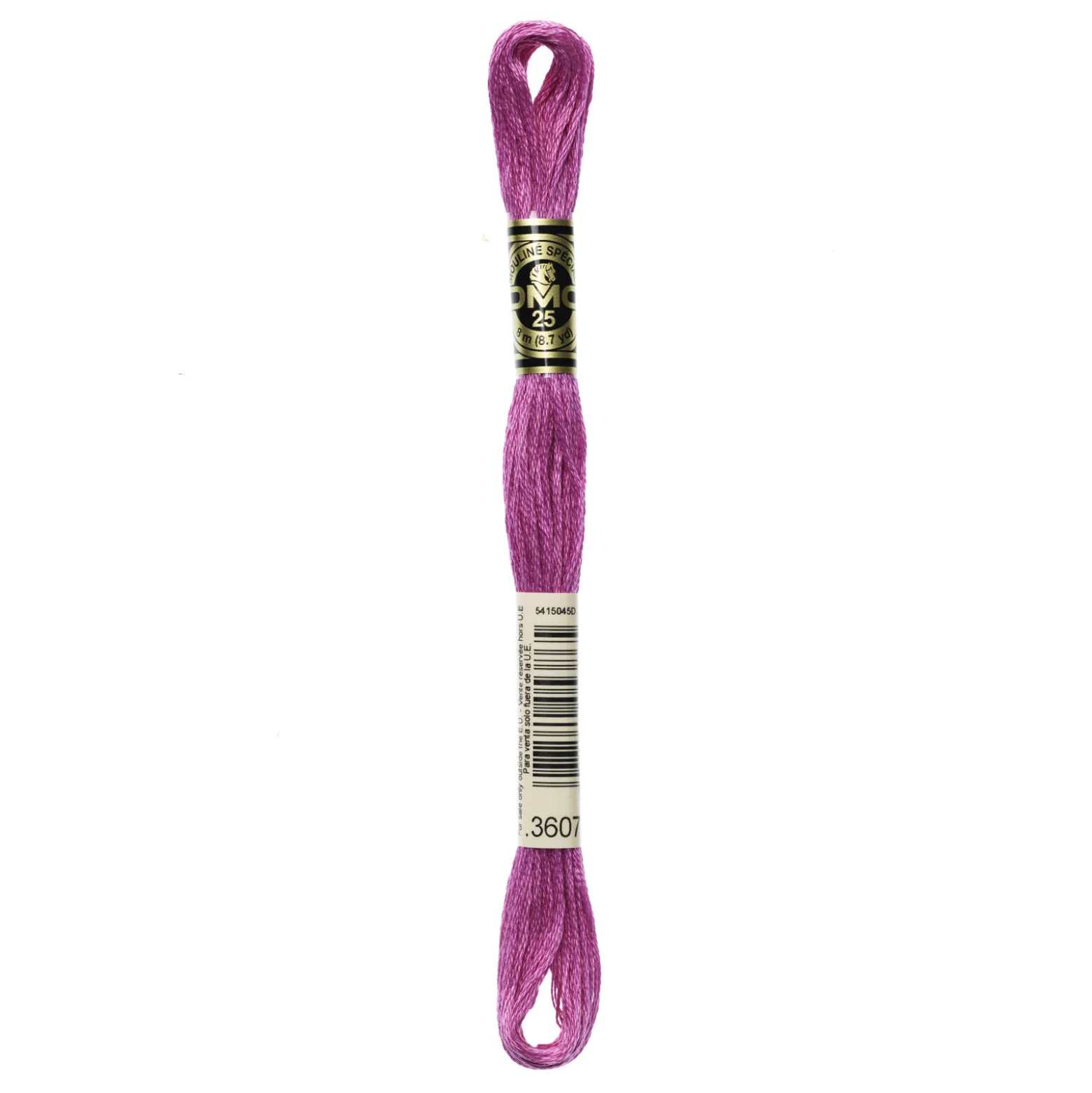Fil mouliné à broder DMC - 8m - 3607 - rose indien