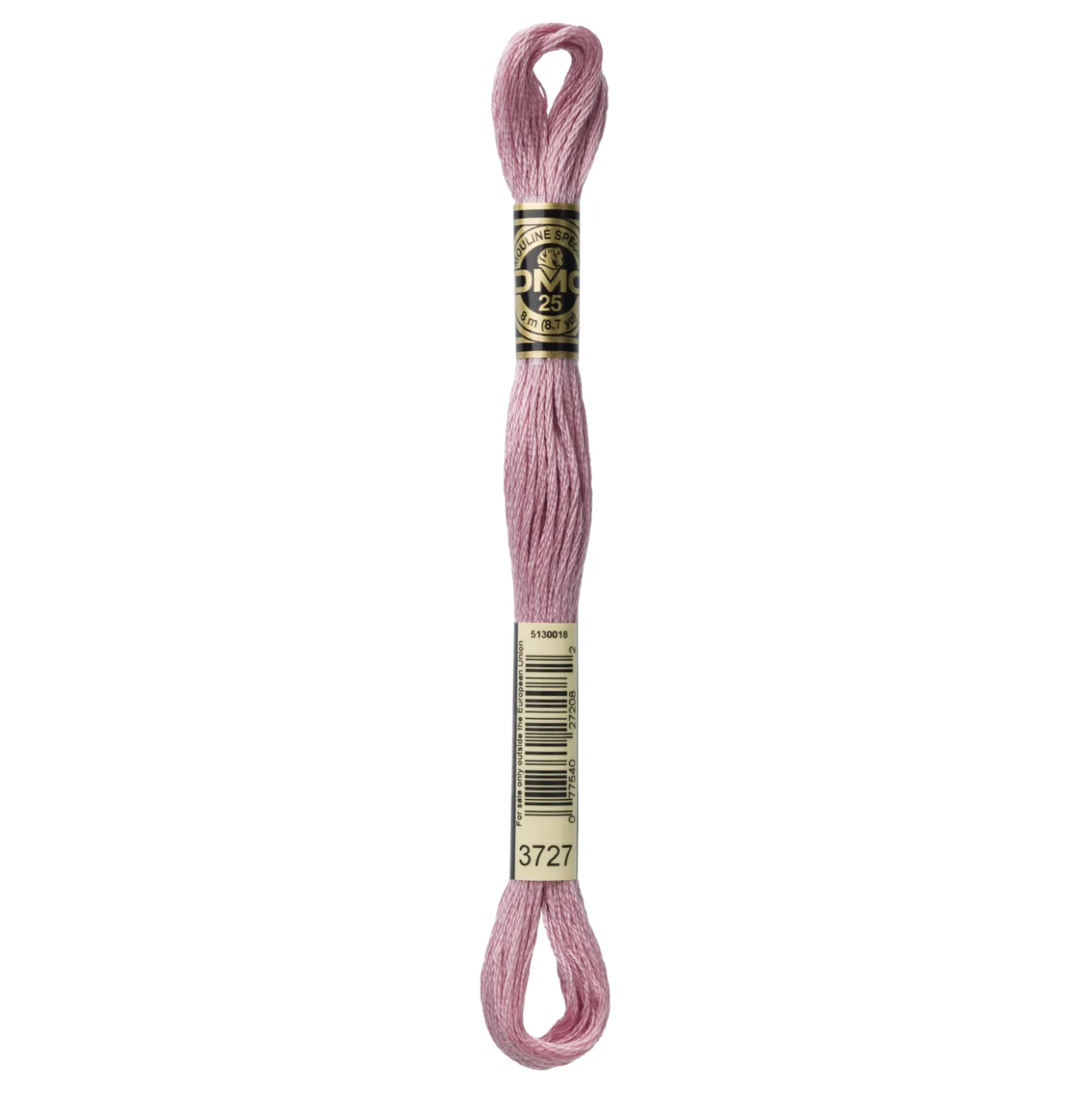 Fil mouliné à broder DMC - 8m - 3727 - rose Litchee