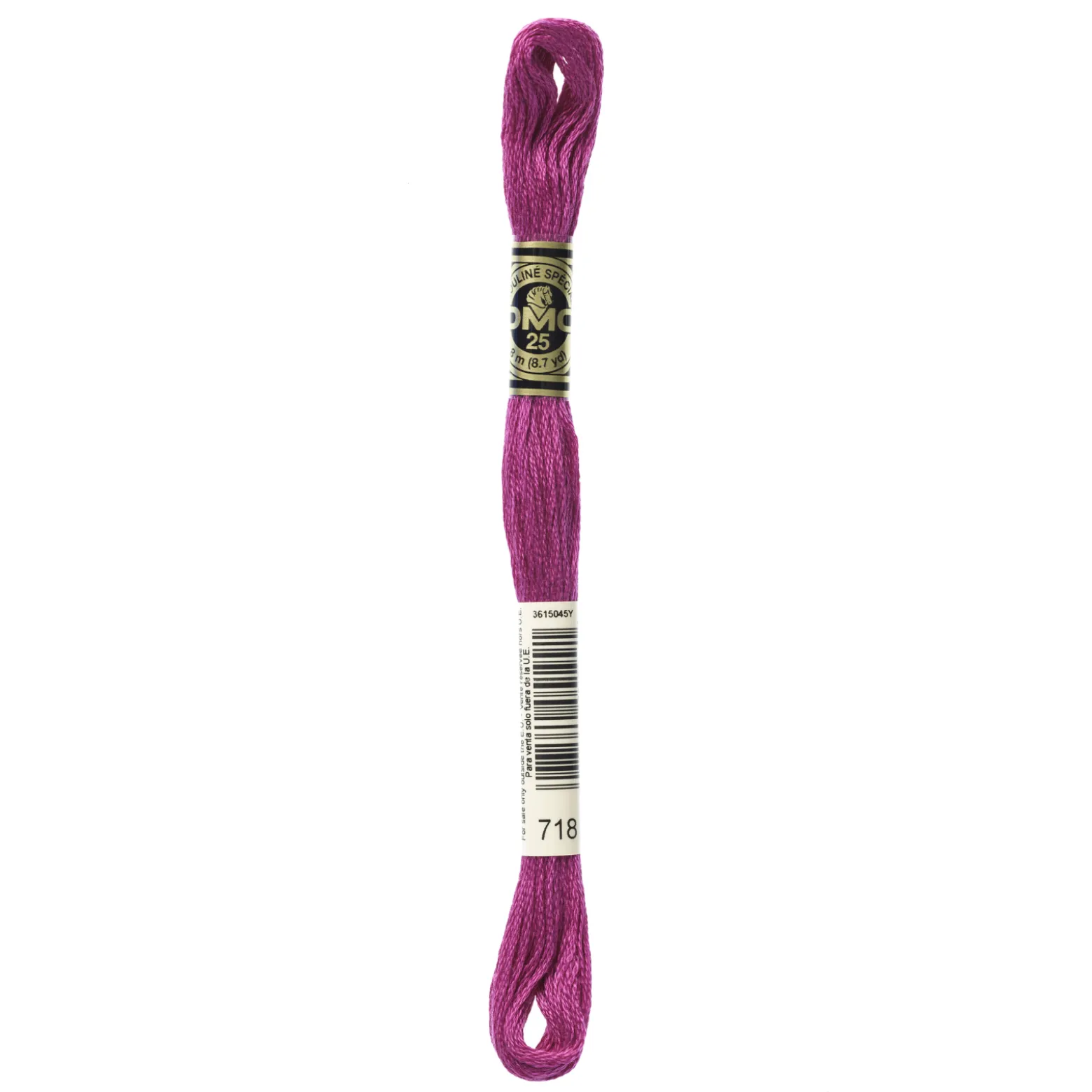 Fil mouliné à broder DMC - 8m - 718 - rose magenta