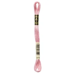Fil mouliné à broder DMC - 8m - 3716 - rose pivoine