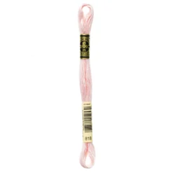 Fil mouliné à broder DMC - 8m - 818 - rose poudré