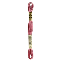 Fil mouliné à broder DMC - 8m - 99 - rose Redouté ombré